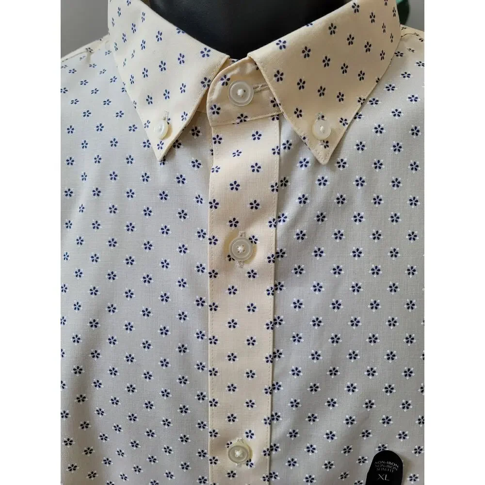 Banana Republic Button Down Shirt Men's Size X-Large Butter Yellow 100% Cotton